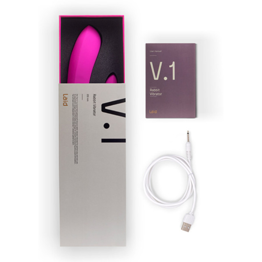 Laid - V.1 Silicone Rabbit Vibrator USB-Oplaadbaar Vrouwen Speeltjes