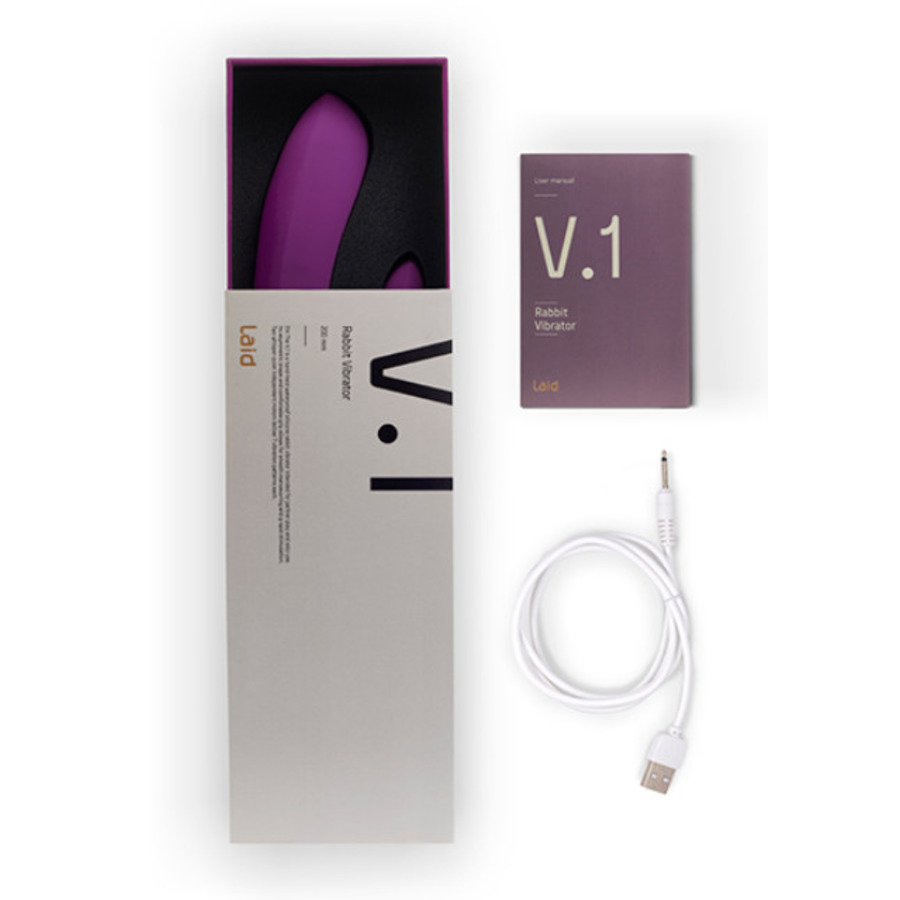 Laid - V.1 Silicone Rabbit Vibrator USB-Oplaadbaar Vrouwen Speeltjes