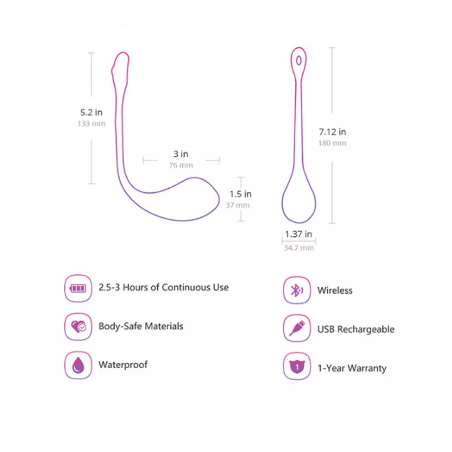Lovense - Lush 2.0 Smartphone Bullet Vibrator Vrouwen Speeltjes
