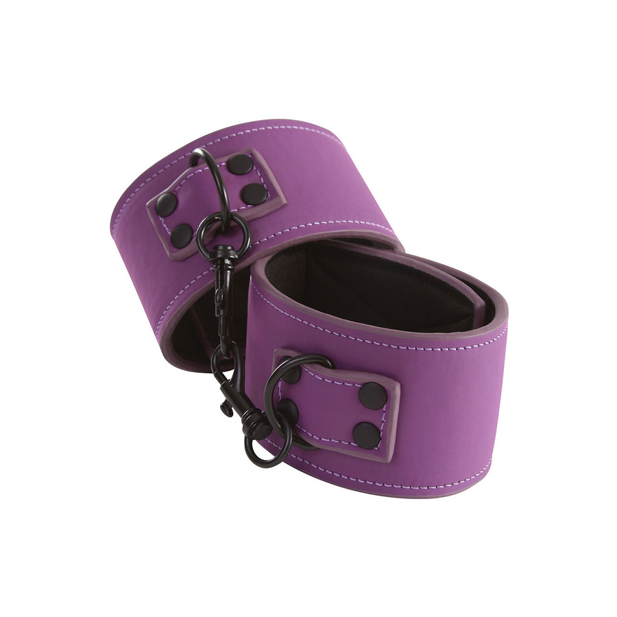 Lust - Bondage Ankle Cuffs Purple SM