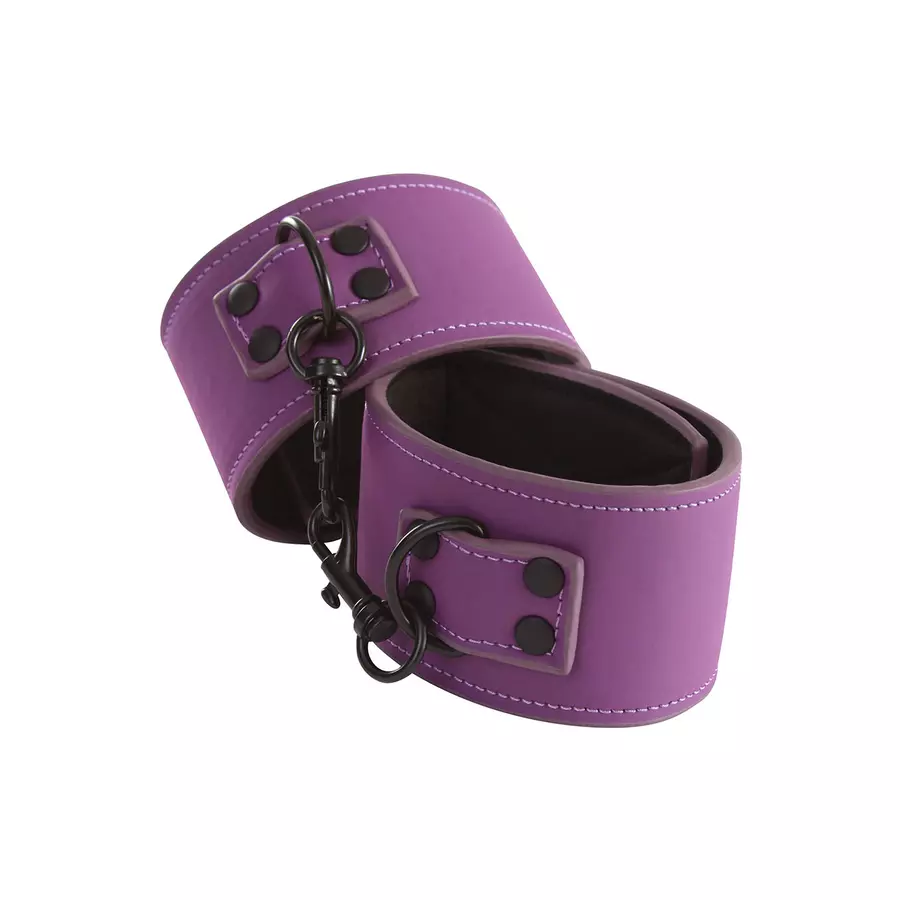Lust - Bondage Ankle Cuffs Purple SM