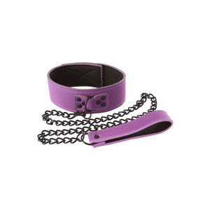 Lust - Bondage Collar Purple S&M