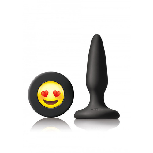 NS Novelties - Mojis Plug #ILY Siliconen Anale Plug Zwart
