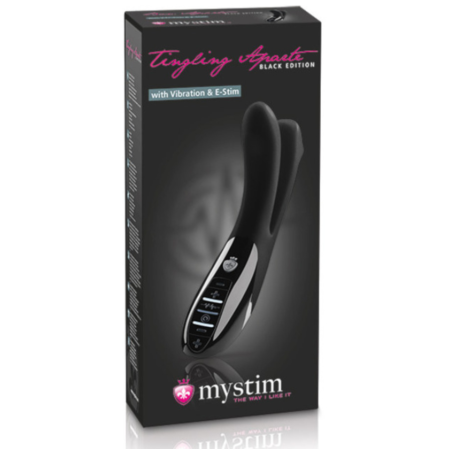 Mystim - Tingling Aparte Estim Vibrator Black Toys for Her