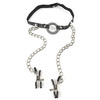 Fetish Fantasy - O-Ring Gag met Tepel Klemmen Fetish Fantasy - O-Ring Gag met Tepel Klemmen