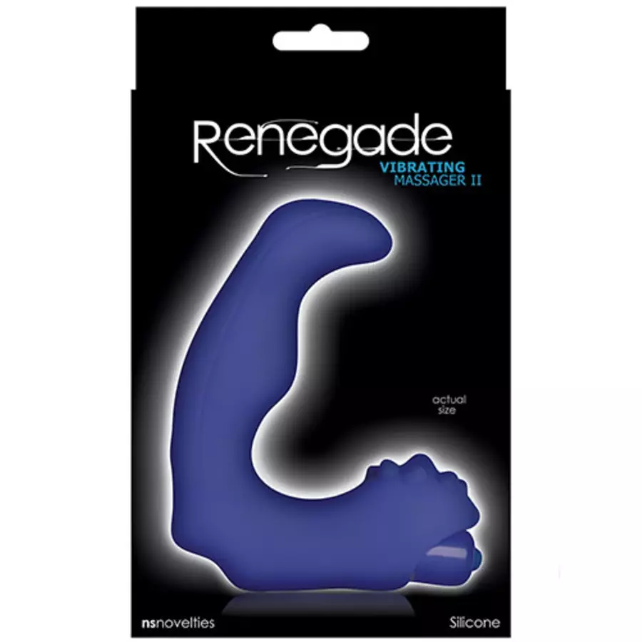 renegade vibrating massager Renegade The Handyman C-Ring & Prostate Massager w/Remote - Gray main image 0