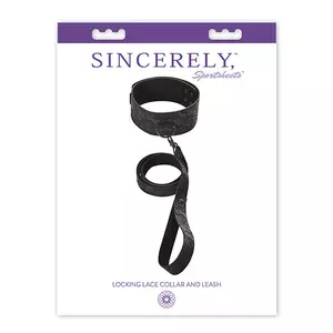 Sportsheets - Sincerely Locking Lace Collar & Leash SM