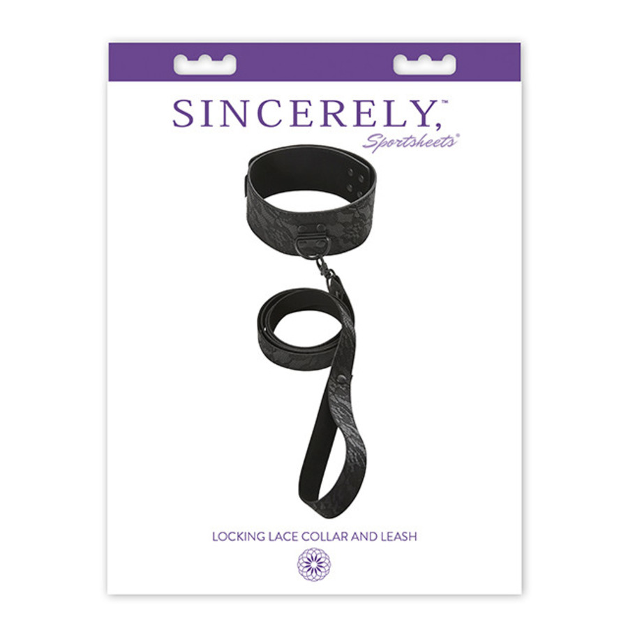 Sportsheets - Sincerely Locking Lace Collar & Leash SM