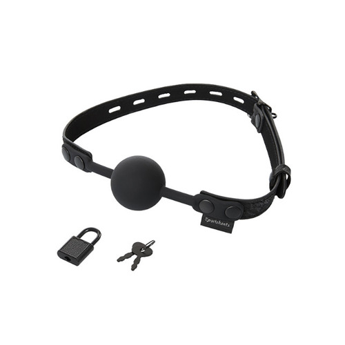 Sportsheets - Sincerely Locking Lace Silicone Ball Gag Sportsheets - Sincerely Locking Lace Silicone Ball Gag