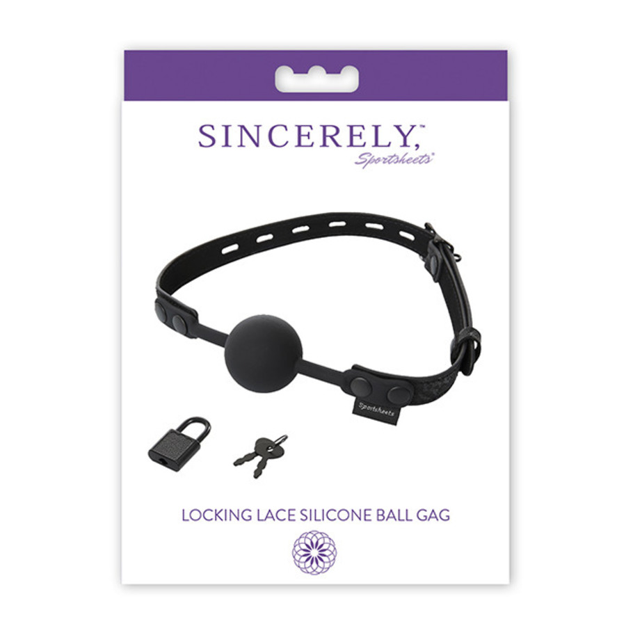 Sportsheets - Sincerely Locking Lace Silicone Ball Gag SM