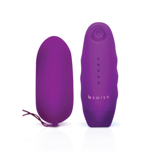B Swish - Bnaughty Draadloos Vibrerend Eitje Paars B Swish - Bnaughty Draadloos Vibrerend Eitje Paars