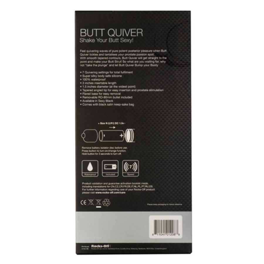 Rocks Off - Butt Quiver Plug Anale Speeltjes