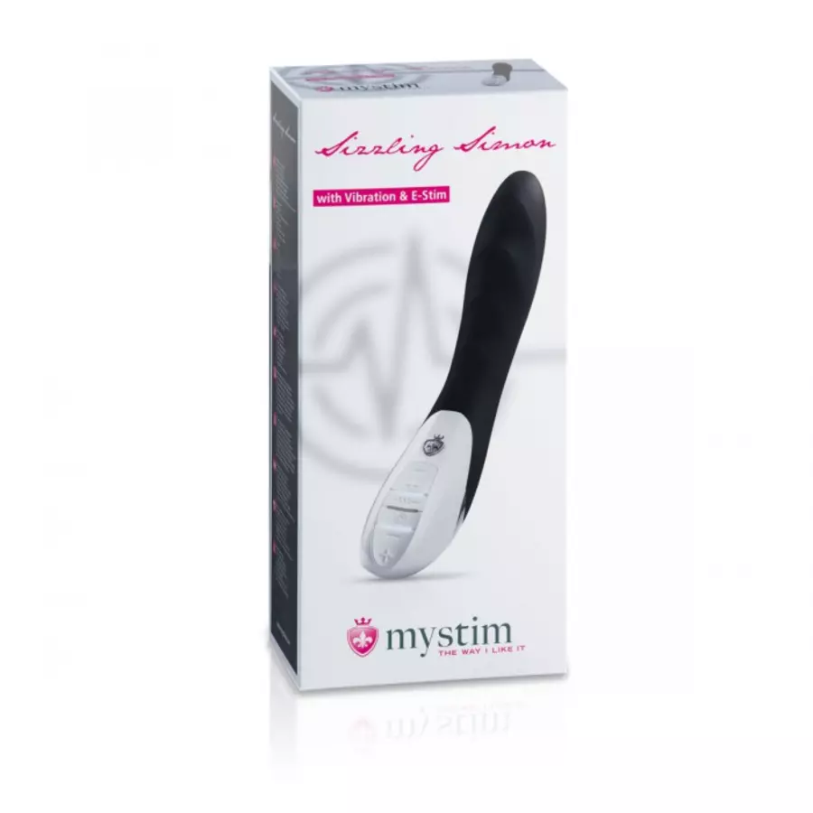 MyStim - Sizzling Simon E-Stim Vibrator Black Toys for Her