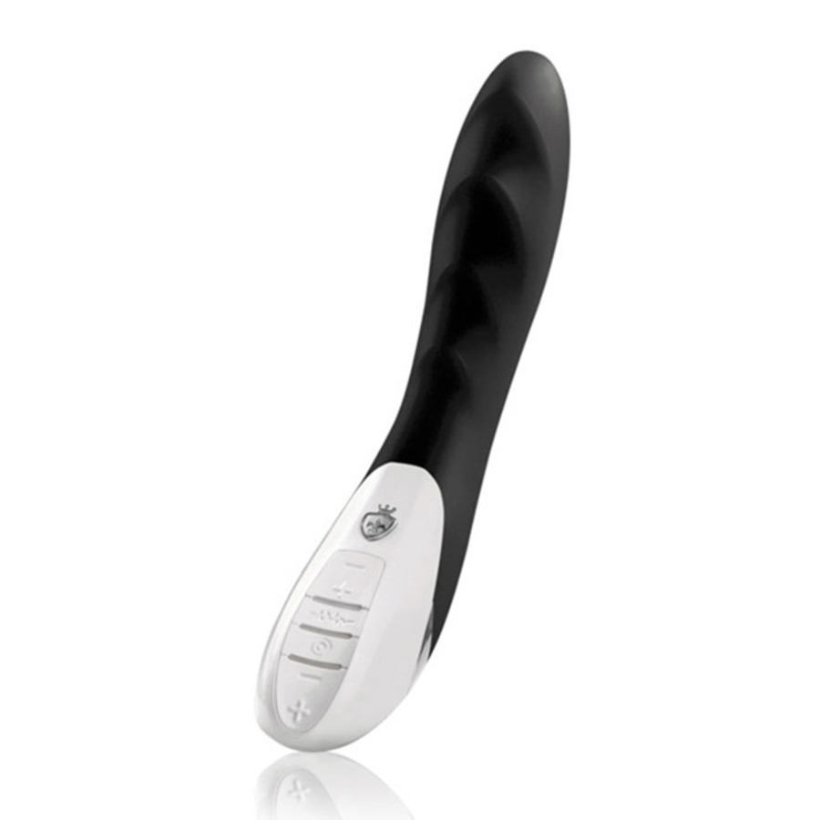 MyStim - Sizzling Simon E-Stim Vibrator Zwart Vrouwen Speeltjes