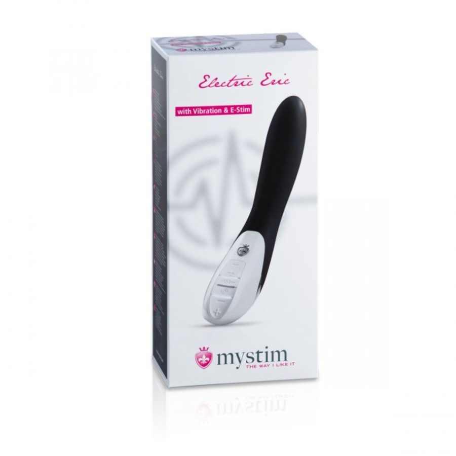 MyStim - Electric Eric E-Stim Vibrator Zwart Vrouwen Speeltjes