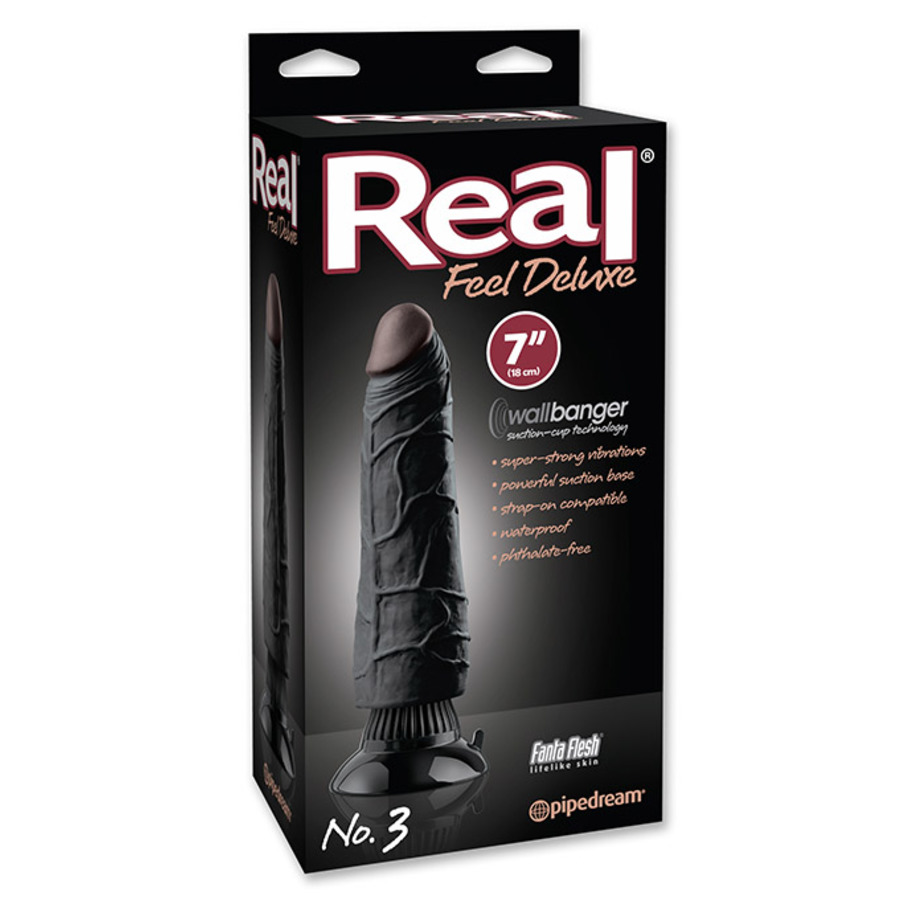 Real Feel Deluxe - 3 Dildo Met Zuignap 18cm Vrouwen Speeltjes