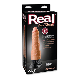 Real Feel Deluxe - 3 Dildo Met Zuignap 18cm Vrouwen Speeltjes