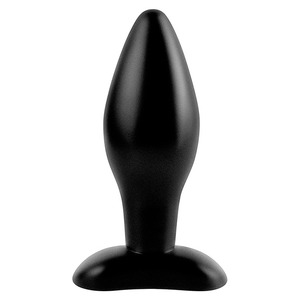 Anal Fantasy - Siliconen Butt Plug Zwart Medium Anale Speeltjes