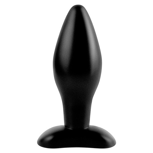 Anal Fantasy - Siliconen Butt Plug Zwart Medium afbeelding