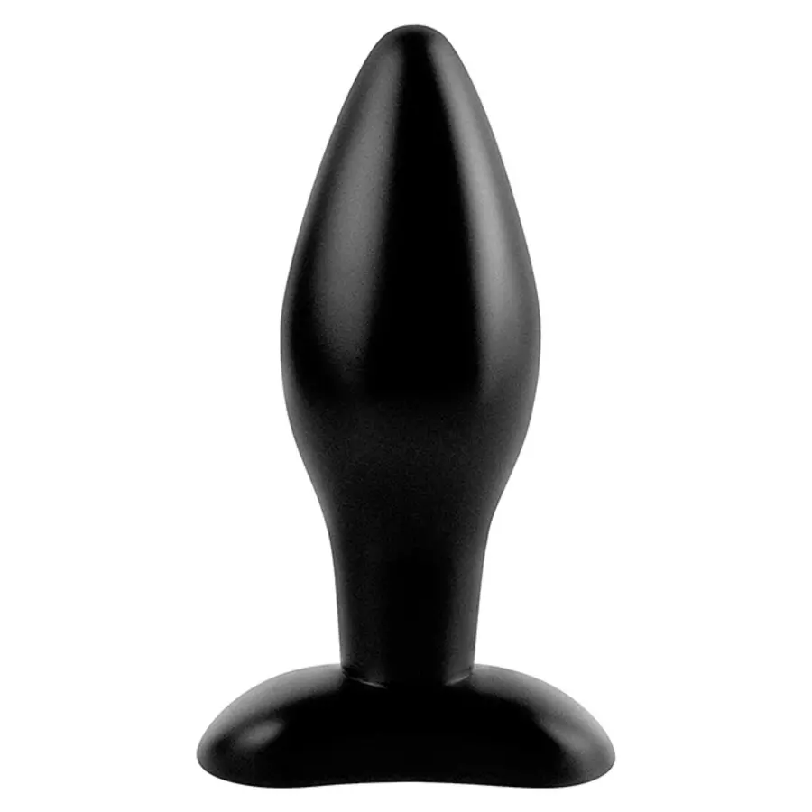 Anal Fantasy - Silicone Butt Plug Black Medium Anal Toys