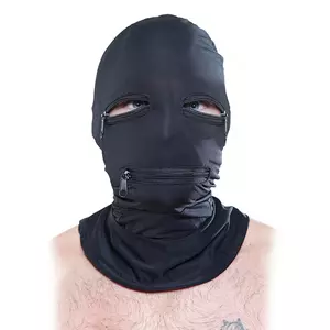 Fetish Fantasy - Black Zipper Face Hood S&M
