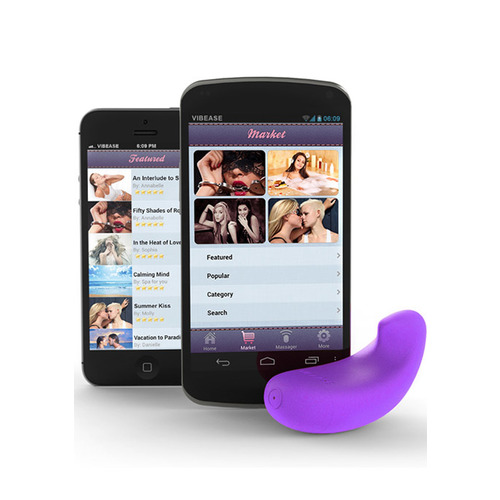Vibease - iPhone en Android Bluetooth Vibrator Paars
