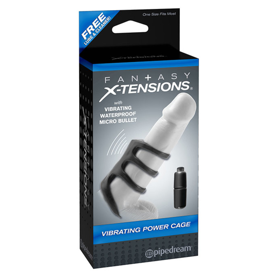 Fantasy X-tensions - Vibrerende Power Cage Sleeve Mannen Speeltjes