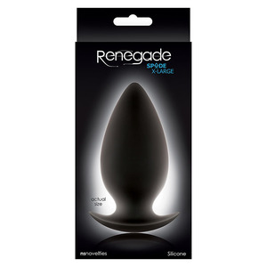 Renegade - Spades Anale Plug 6.5cm Zwart Anale Speeltjes
