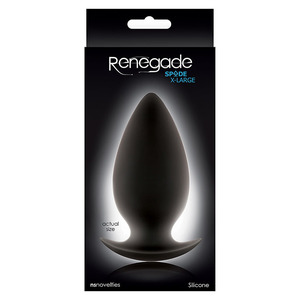 Renegade - Spades Anal Plug 6.5cm Black Anal Toys