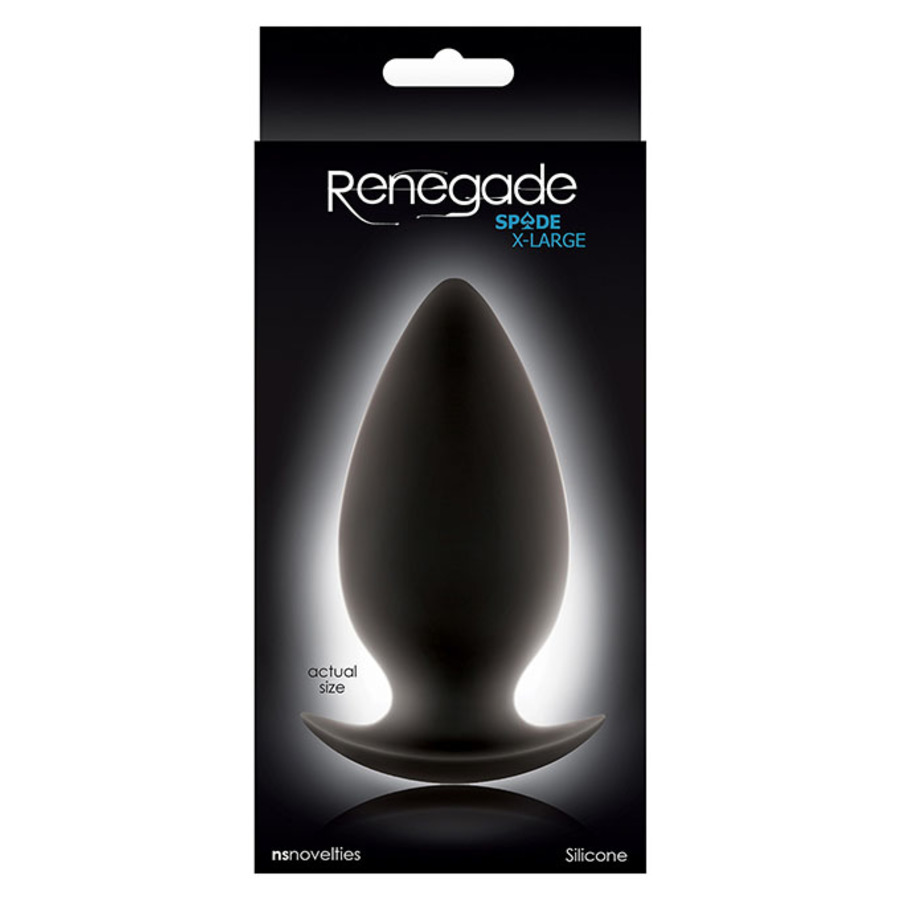 Renegade - Spades Anale Plug 6.5cm Zwart Anale Speeltjes