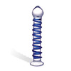 Gläs - Blue Spiral Glazen Dildo Gläs - Blue Spiral Glazen Dildo