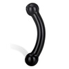 Gläs - Double Bull Black Glazen Dildo Gläs - Double Bull Black Glazen Dildo