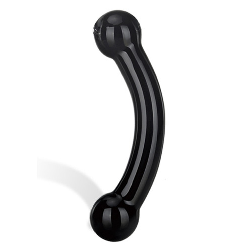 Gläs - Double Bull Black Glazen Dildo Gläs - Double Bull Black Glazen Dildo