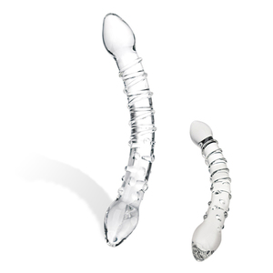 Gläs - Double Trouble Glass Dildo Toys for Her