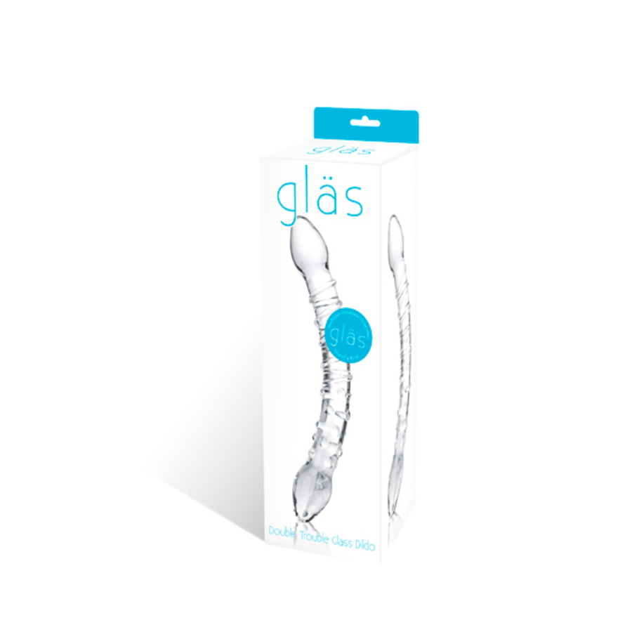 Gläs - Double Trouble Glass Dildo Toys for Her