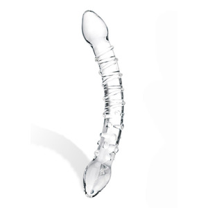 Gläs - Double Trouble Glass Dildo Toys for Her