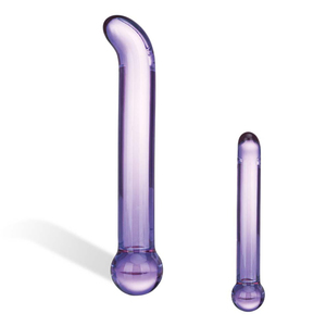 Gläs - Purple Glass G-Spot Tickler Toys for Her