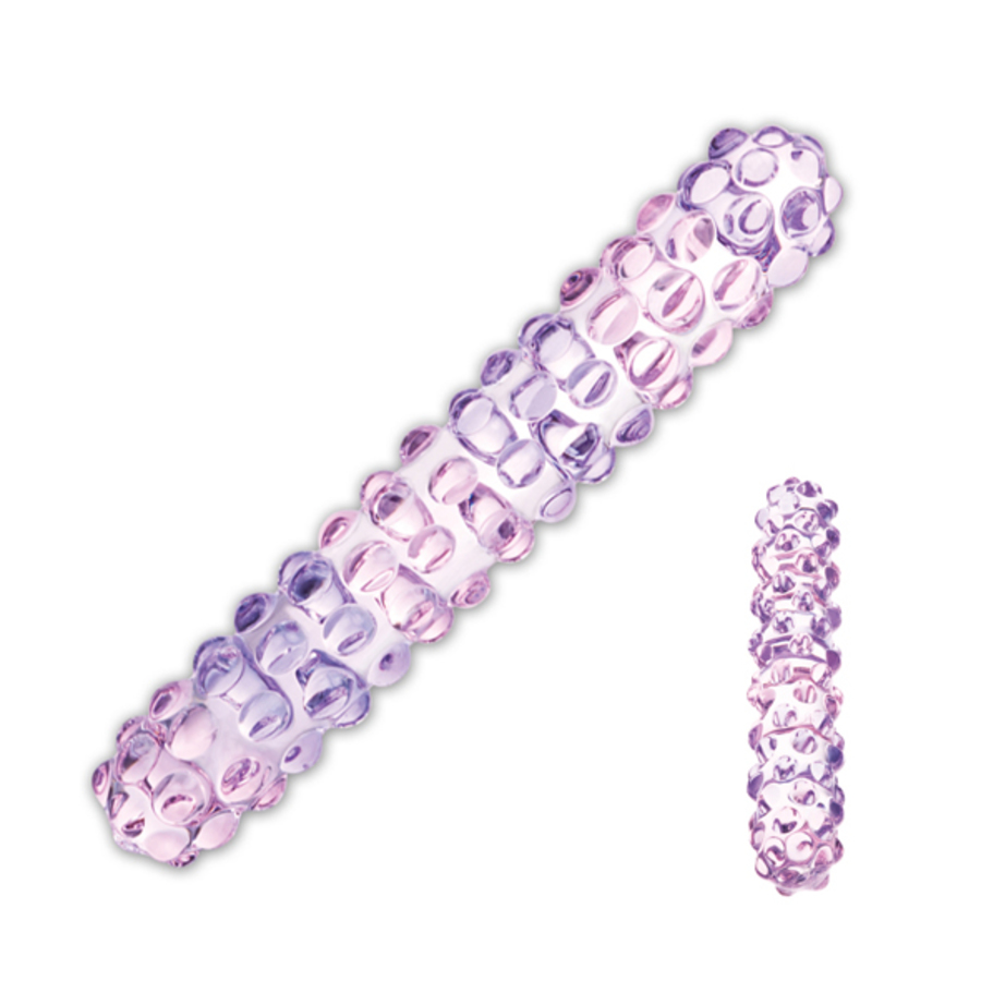 Gläs - Purple Rose Nubby Glass Dildo Toys for Her