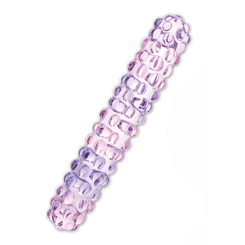 Gläs - Purple Rose Nubby Glazen Dildo Gläs - Purple Rose Nubby Glazen Dildo