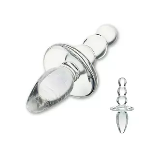 Gläs - Titus Beaded Glazen Butt Plug Vrouwen Speeltjes