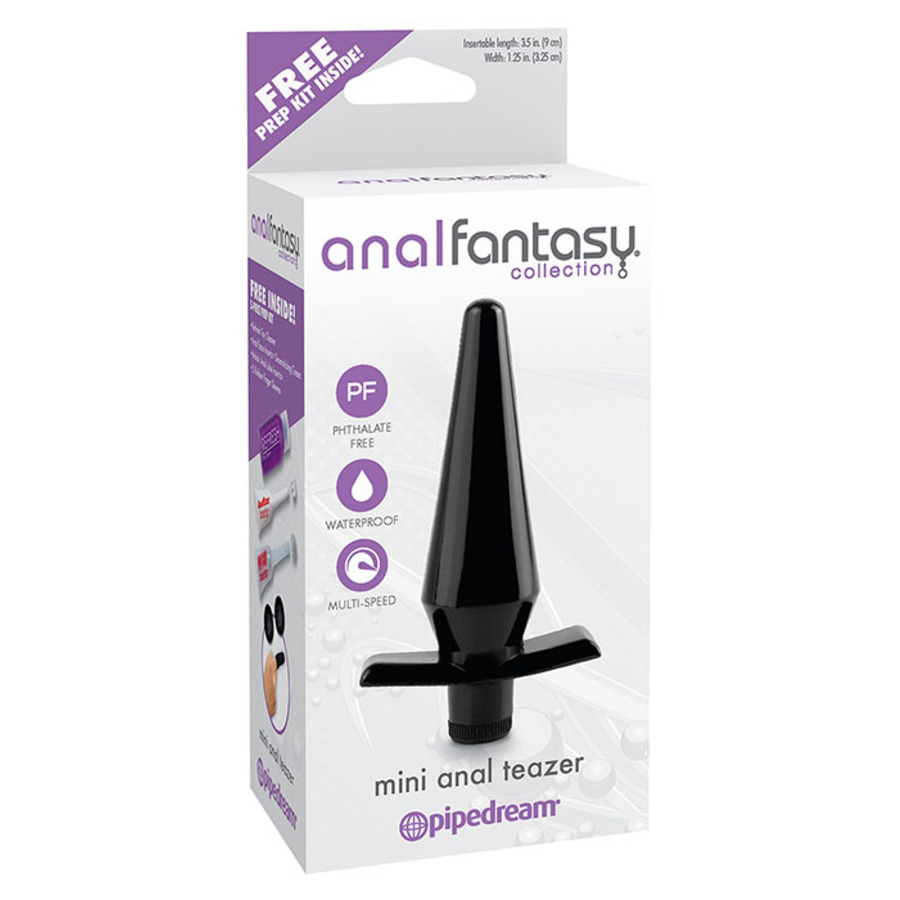 Pipedream - Mini Anale Teazer Vibrerende Buttplug Zwart Anale Speeltjes