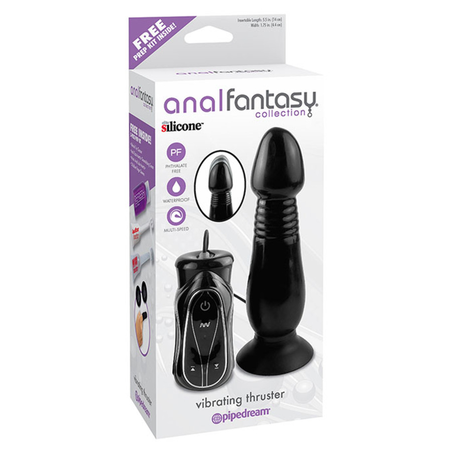 Pipedream - Remote Controlled Vibrating Anal Thruster Black Anal Toys