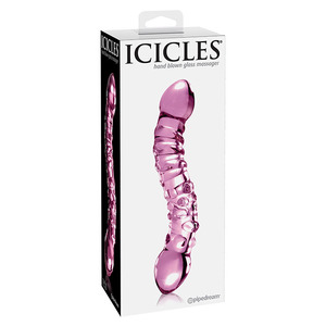 Pipedream - Icicles No. 55 Glass Double Dildo Pink Toys for Her