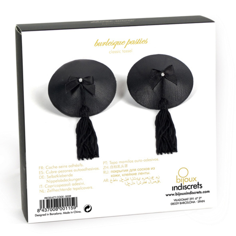 Bijoux Indiscrets - Burlesque Pasties Zwart Tepel Stickers SM