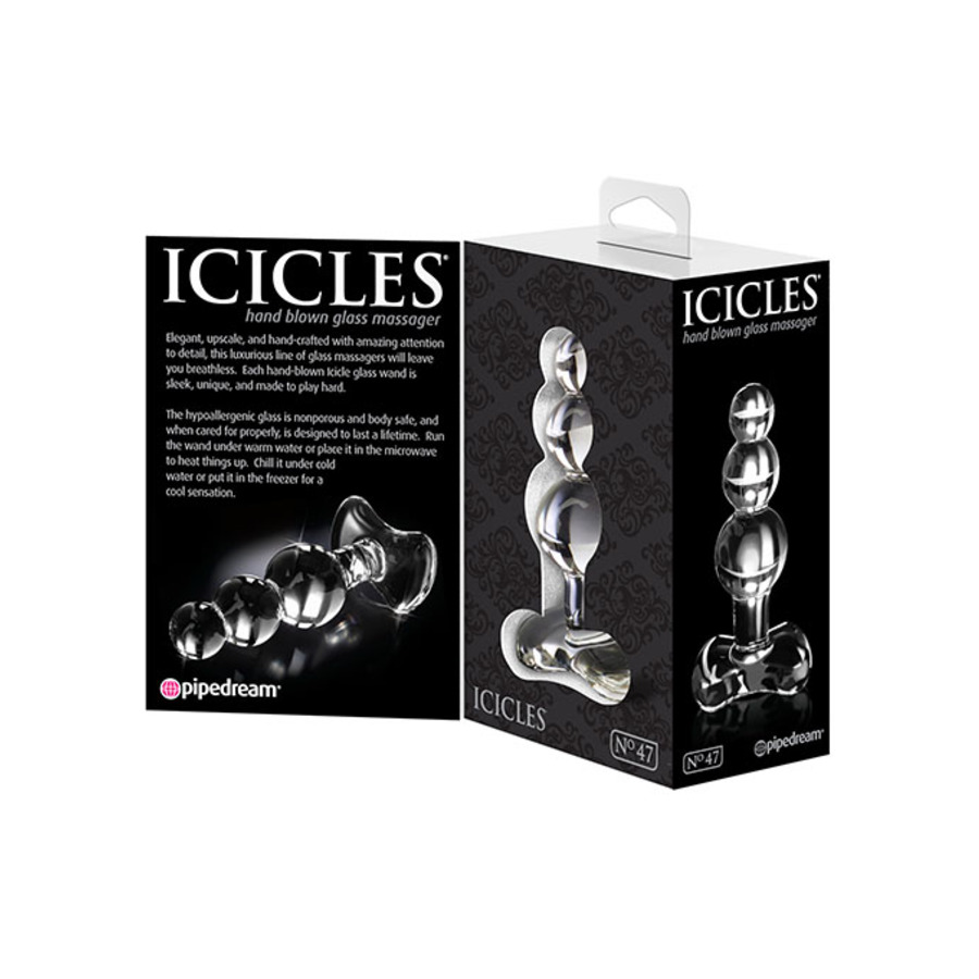 Pipedream Icicles - No. 47 Glazen Buttplug Transparant Anale Speeltjes