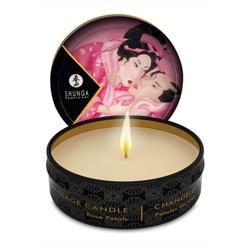 Shunga - Massagekaars Rozenblaadjes 30 ml Shunga - Massagekaars Rozenblaadjes 30 ml