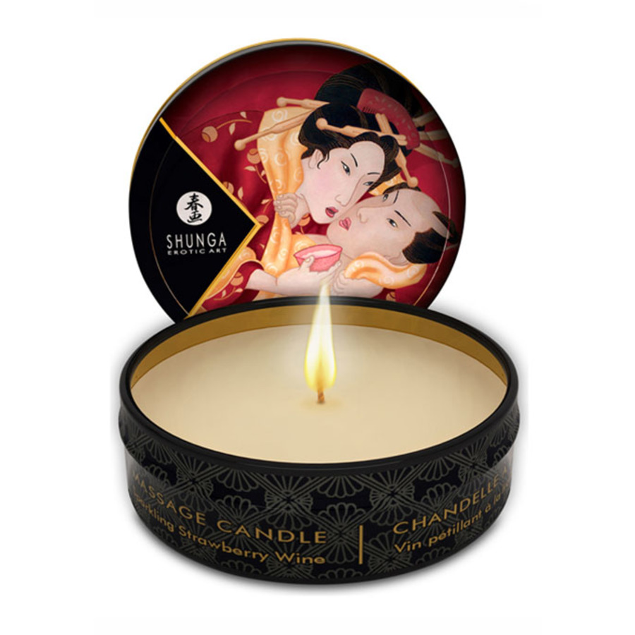 Shunga - Massage Candle Strawberry 30 ml Accessoires