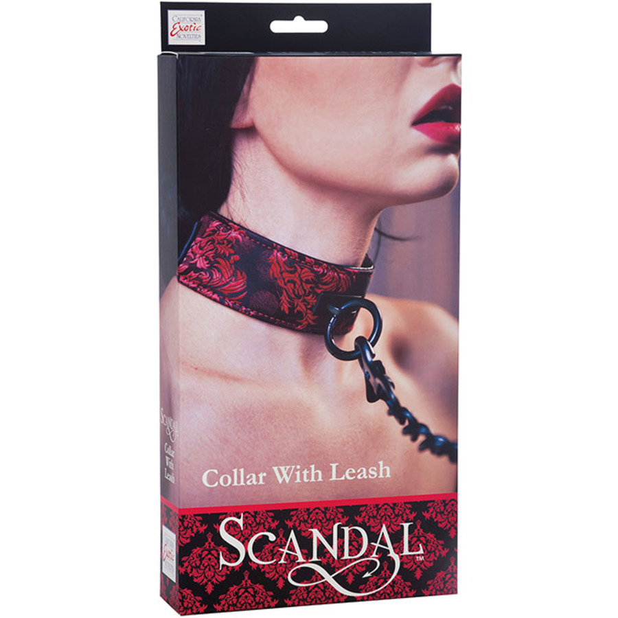 Scandal - Halsband Met Ketting Zwart SM