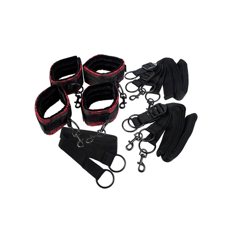 Scandal - Bed Restraints Set Black S&M