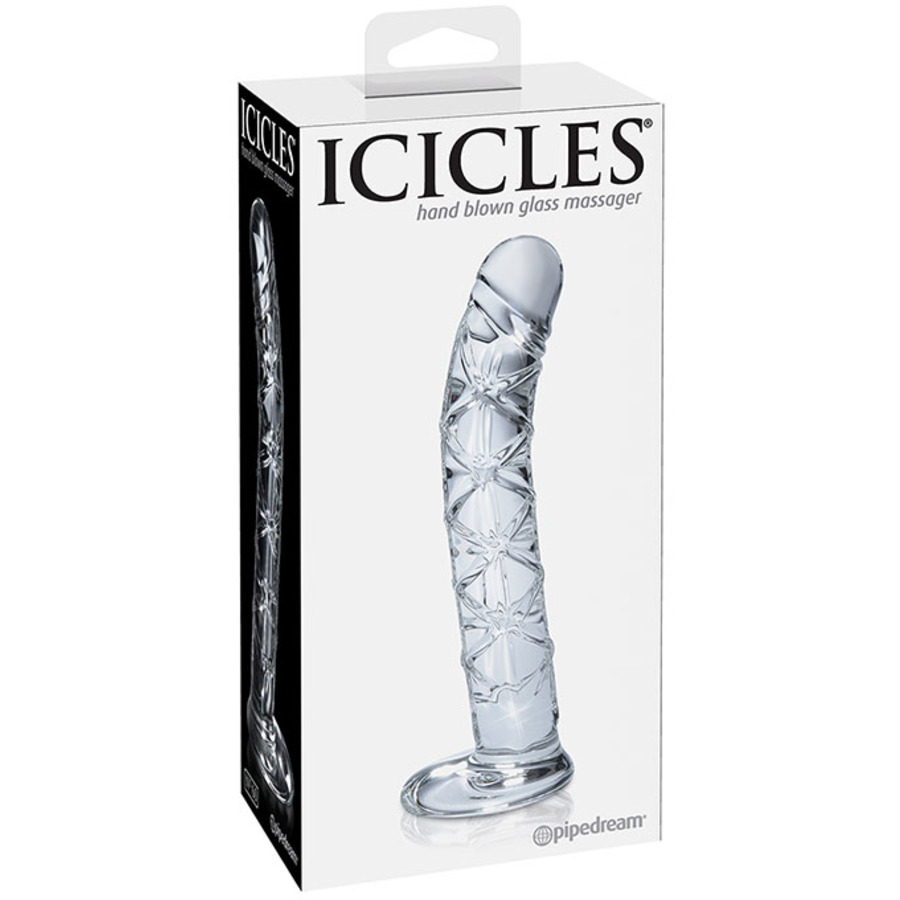 Pipedream Icicles - Glass Dildo No. 60 Clear Toys for Her